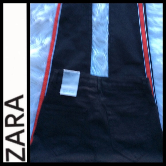 NWT ZARA Z1975 Jeans w/ Side Stripes - Picture 8 of 8